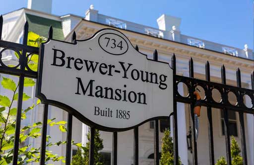 Brewer-Young Mansion gate